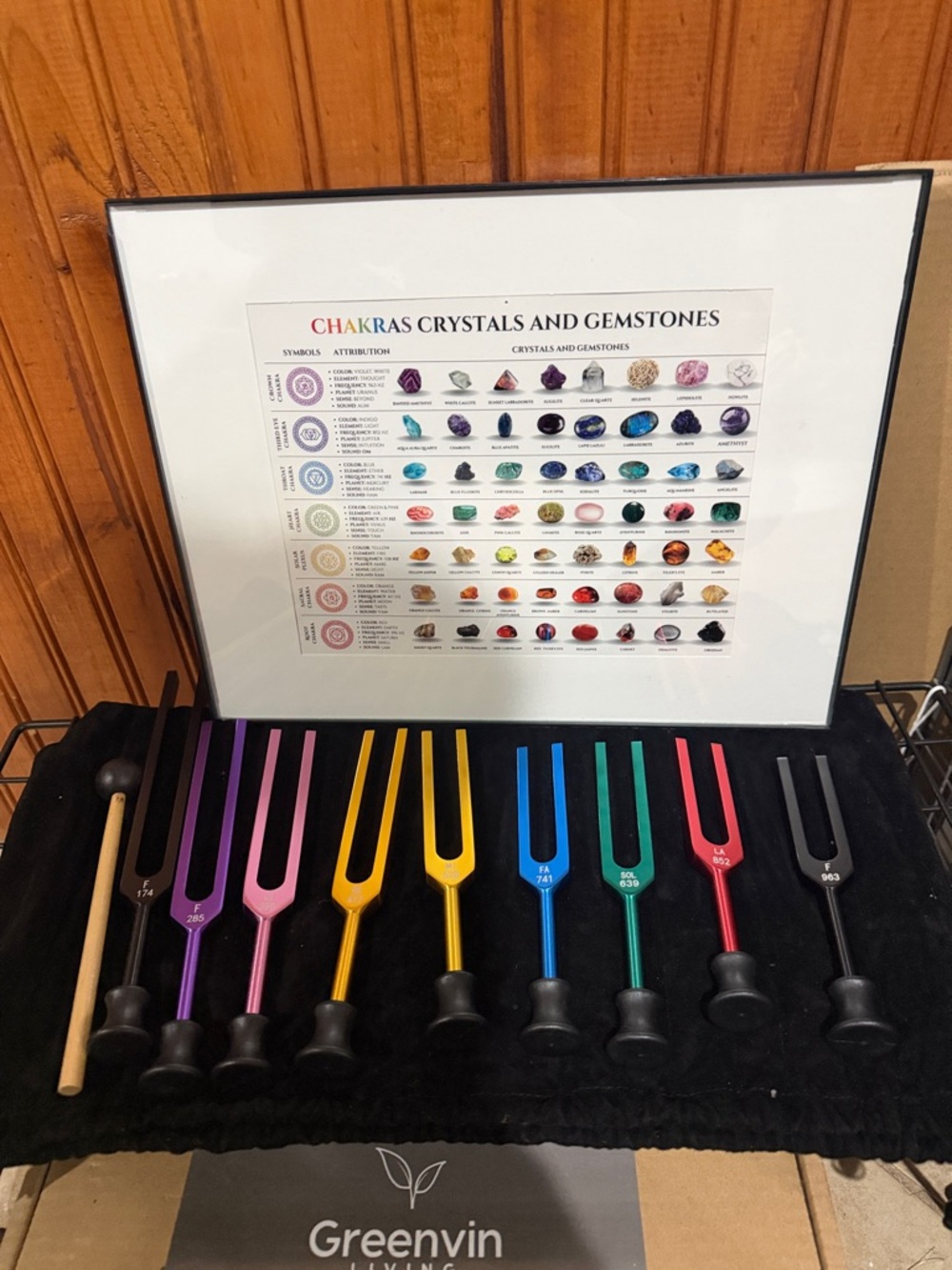 Colored Tuning Fork Set with Carry Mat - Multi-Color